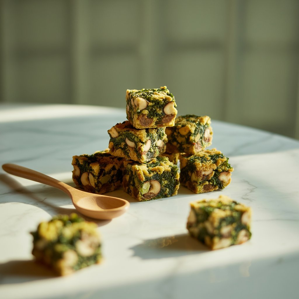 Egg bites featuring kale and mushrooms in mini cup