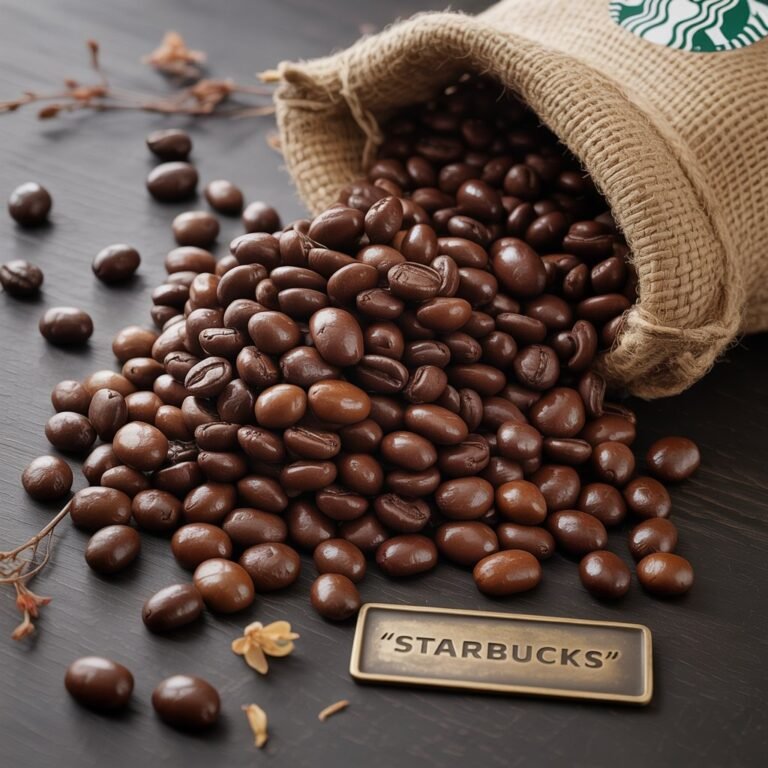 Glossy dark chocolate-covered espresso beans in small bowl