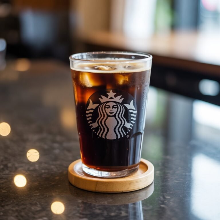 Cold Brew served over ice in clear cup showing deep coffee color